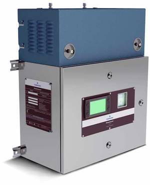 Emerson Process Management's Rosemount CT5100 continuous gas analyzer combine tunable diode laser (TDL) and quantum cascade laser (QCL) measurement technologies for process gas analysis and emissions monitoring. Courtesy: Emerson Process Management