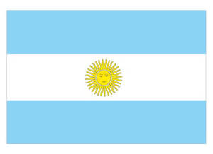 Flag of Argentina. Courtesy: CIA World Factbook