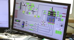 Figure 1: Supervisory control and data acquisition (SCADA) increases operator efficiency. In the Enerchem facility, use of modern SCADA means that data is accessible and all needed functionality is found in a single system. Courtesy: Kymera Systems