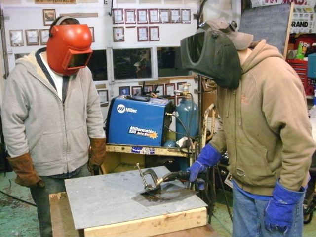 It is crunch time for FIRST Robotics Team 3767 with 2 weeks to go in the build session. Photo by Paul F. Grayson