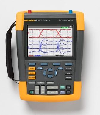 Fluke ScopeMeter 190 Series II 2-channel handheld portable oscilloscope Fluke ScopeMeter 190 Series II 2-channel handheld portable oscilloscope