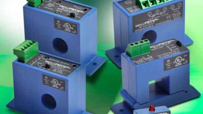 GFS series of ground fault sensors from AutomationDirect monitors all current-carrying conductors in grounded single and three-phase delta or wye systems.