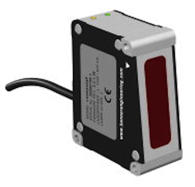 The L-GAGE LH Series laser sensor is used for precision displacement and thickness measure for quality control inspections. Courtesy: Banner Engineering