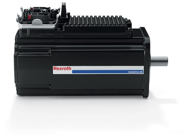 Thanks to a Multi-Ethernet interface the IndraDrive Mi simplifies the realization of the most varied automation structures with one single type of hardware. Courtesy: Bosch Rexroth