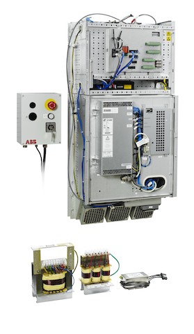 The IRC5 panel-mounted controller's (PMC) functional has been extended for robot model from IRB 2400 to the IRB 7600. Courtesy: ABB Robotics