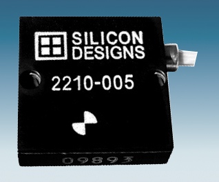 The 2210 series by Silicon Designs received an upgrade with 2210-005 accelerometer module, a single-axis model that incorporates MEMS capacitive sensing elements. Courtesy: Silicon Designs