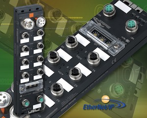 Belden Inc. has released Ethernet/IP modules that can connect to discrete wiring devices via 16 digital I/O channels with universal input/output or input functionality. Courtesy: Belden