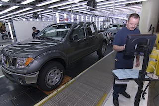The Nissan manufacturing plant in Smyrna, Tenn., took advantage of PLC and HMI technologies already in place to improve and quantify plant energy efficiency. Courtesy: Nissan