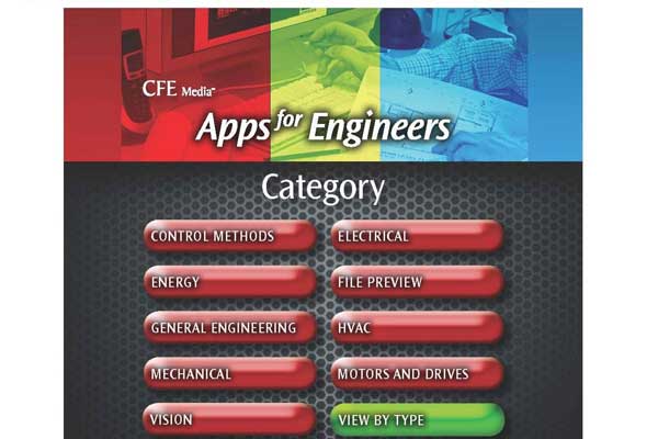 Control Engineering Product Exclusive: CFE Media’s Apps for Engineers software is an “app of apps,” providing an interactive directory of approximately 60 mobile engineering-related software applications in various categories useful for Control Engineerin