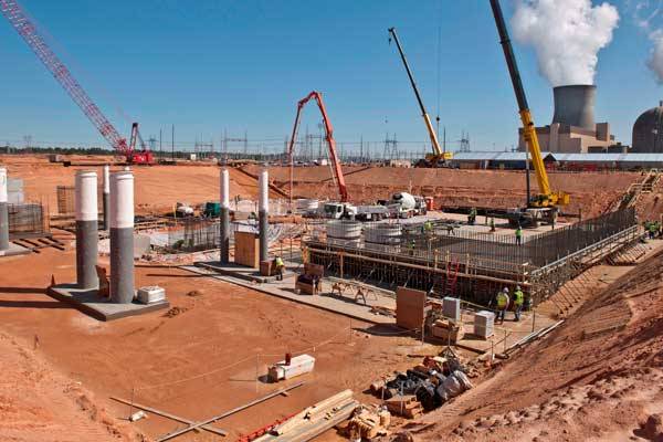 Construction of Vogtle unit 3 turbine building foundation basement continues in this March 5 image. Courtesy: Southern Company.