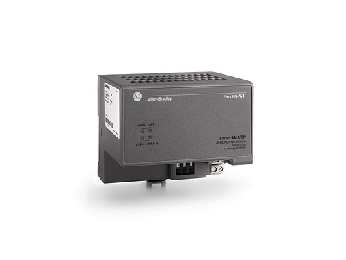 The Allen-Bradley Flex I/O dual-port Ethernet/IP adapters support a device-level ring (DLR) topology, which provides robust network infrastructure and fast recovery time. Courtesy: Rockwell Automation