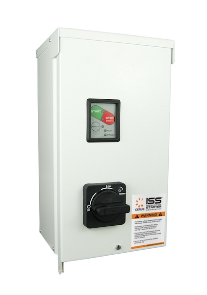 The ISS motor controls from Cerus accepts dry voltage inputs of up to 250VAC for activation. A single model can accept 208-600VAC and motor loads up to 40A. Courtesy: Cerus Industrial