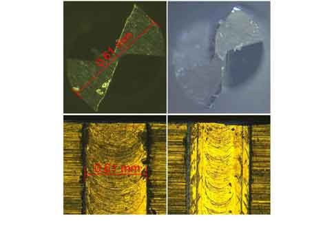 Figure 2 compares surface conditions after milling with a new (left) and a worn (right) tool. Courtesy: West Pomeranian University of Technology and Control Engineering Poland