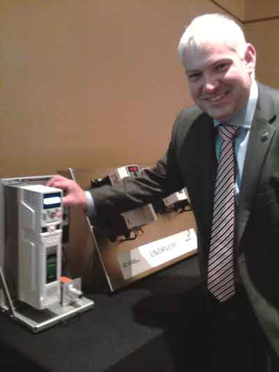 Gareth D. Jones, marketing director, manufacturing automation, Control Techniques, an Emerson business, demonstrated the Unidrive M701 at Pack Expo 2012. He said the Unidrive M700 class will control ac induction motors and servo permanent magnet (PM) moto