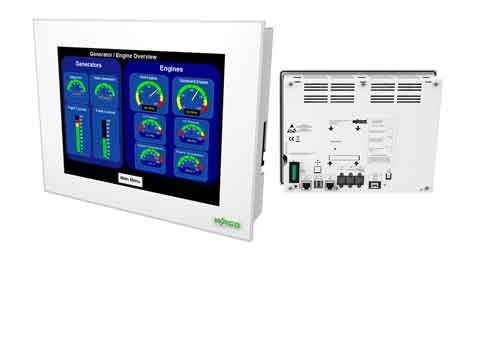 Wago Perspecto CP TV merges an HMI and a PLC into one package, combining hardware and software for logic and visualization, thereby reducing overall costs and development time, the company said. Courtesy: Wago