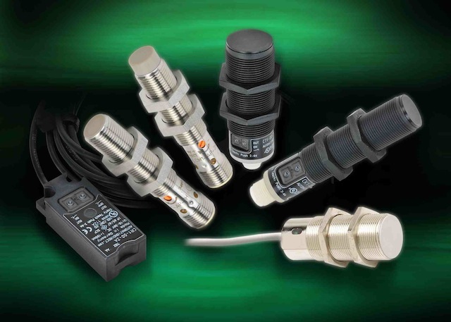 AutomationDirect's line of proximity sensors include 12mm round bodied DC models and unshielded 30mm models feature AC and DC versions with plastic housings. Courtesy: AutomationDirect