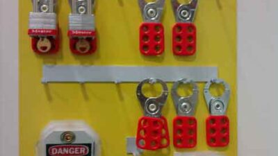 This Lockout Center board is used at the Yaskawa America Oak Creek, Wis., plant. CFE Media photo: Mark T. Hoske