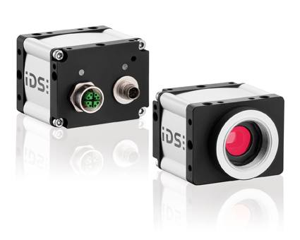 The GigE uEye RE camera series by IDS Imaging meets protection classes IP65 and IP67 and features an M12 circular connector and optically decoupled digital I/Os. Courtesy: IDS