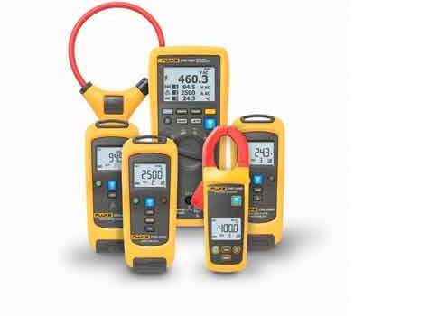 Fluke CNX Wireless System simplifies troubleshooting by enabling up to 10 simultaneous electrical and temperature wireless measurements. Courtesy: Fluke
