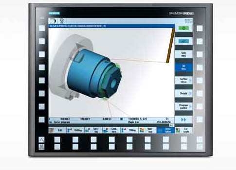 Siemens Sinumerik 19-in. CNC operator panel helps advanced machine-tool applications. Courtesy: Siemens