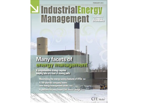 Control Engineering cover, Industrial Energy Management, special section, February 2013