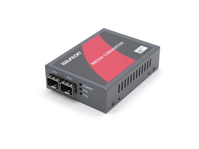 The FCU-3102SFP-SFP-DR dual rate media converter by Antaira can also function as a speed converter and supports 100Mbps and Gigabit SFP. Courtesy: Antaira Technologies
