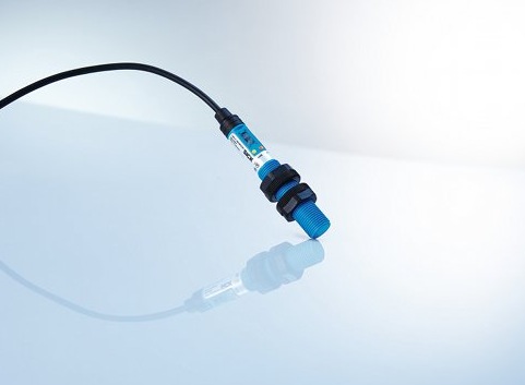 The CM12 capacitive sensor by SICK has teach button settings for normal and sensitive operations, allowing it to be used for a variety of critical applications. Courtesy: SICK