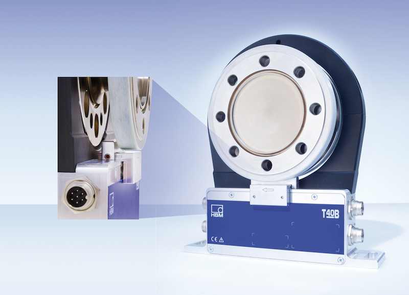 The T40B and T40FM torque transducers by HBM are able to measure torque and speed at the same time in harsh conditions. Courtesy: HBM