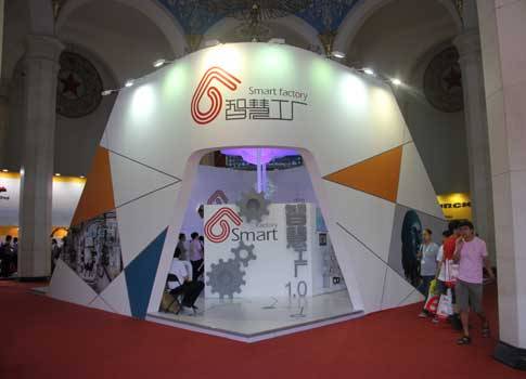 The “Smart Factory 1.0” exhibition area at the Industrial Automation Beijing 2013 exhibition. Courtesy: Control Engineering China