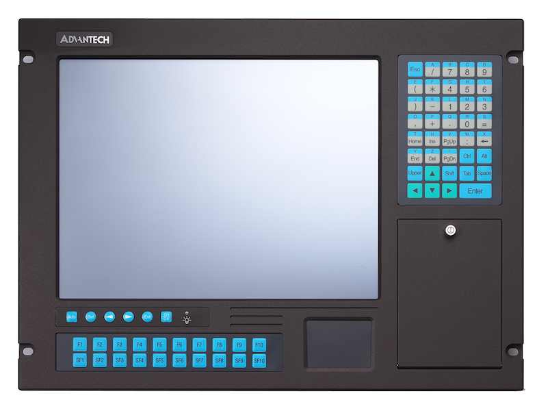 Advantech's IP65 certified industrial workstations, the AWS-8248 and AWS-8259, feature LED backlight displays, PICMG 1.3 slots, and membrane keypads that allow user to build systems to meet their requirements. (Pictured: AWS-8259) Courtesy: Advantech
