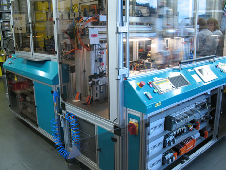 Figure 3: This production cell uses multi-function safety relays to simplify the safety system, cut its cost, and add to its flexibility. Courtesy: AutomationDirect