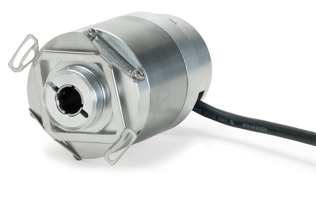 Heidenhain's ExN 400 rotary encoders are designed for Potentially Explosive Atmospheres (ATEX) and handle shaft speeds up to 6000 rpm in a temperature range from -20°C to +60°C. Courtesy: Heidenhain