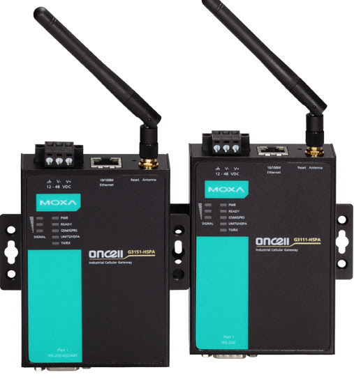Moxa's OnCell G3111-HSPA IP Gateway is a 3G communication solution suitable for mission-critical wireless applications and has technology to provide stable cellular connectivity to make it easy to manage and monitor remote devices. Courtesy: Moxa