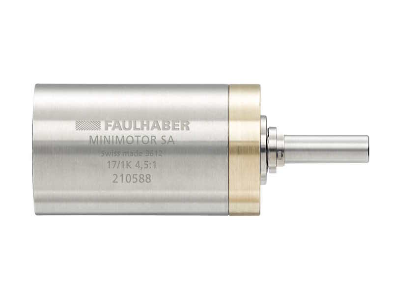 Motion Control: The 17/1 gearhead is available with up to five gear stages, with standard reductions of 3.33:1 to 1,367:1. This is a Control Engineering 2015 Engineers’ Choice finalist. Courtesy: Faulhaber, Micromo