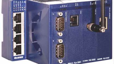 Network Integration — Ethernet Hardware: The eWON Flexy Modular industrial M2M router that allows to access, collect, and monitor remote data. This is a Control Engineering 2015 Engineers’ Choice finalist. Courtesy: eWON