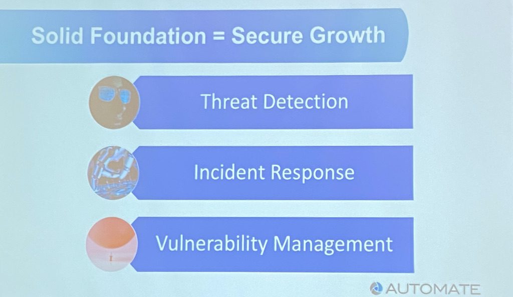 A good cybersecurity program is focused on threat detection, incident response and vulnerability management. Courtesy: Chris Vavra, CFE Media and Technology