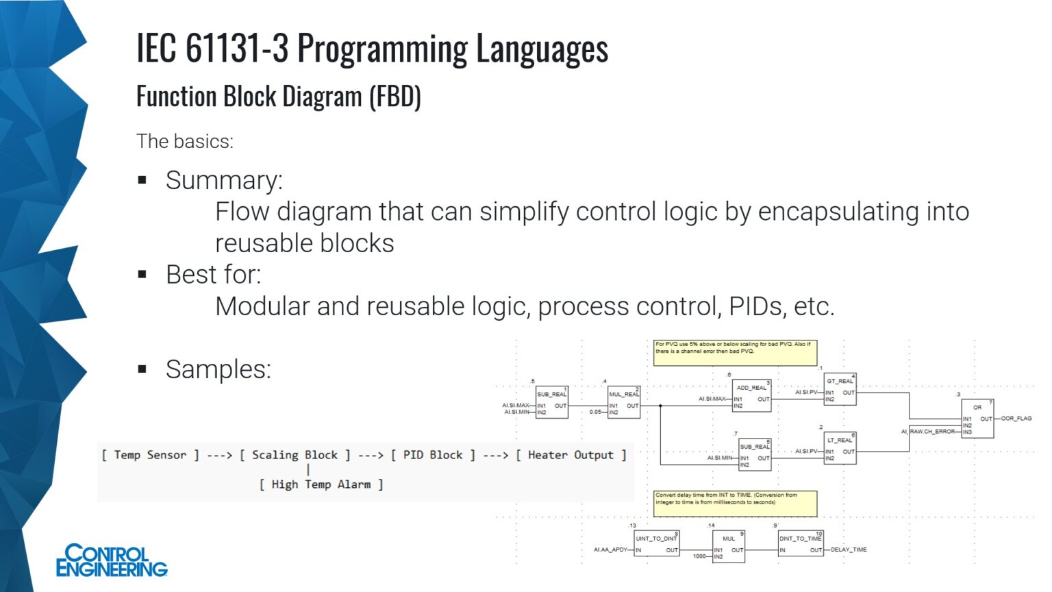 Advice compendium for controls and automation programmers - Control ...