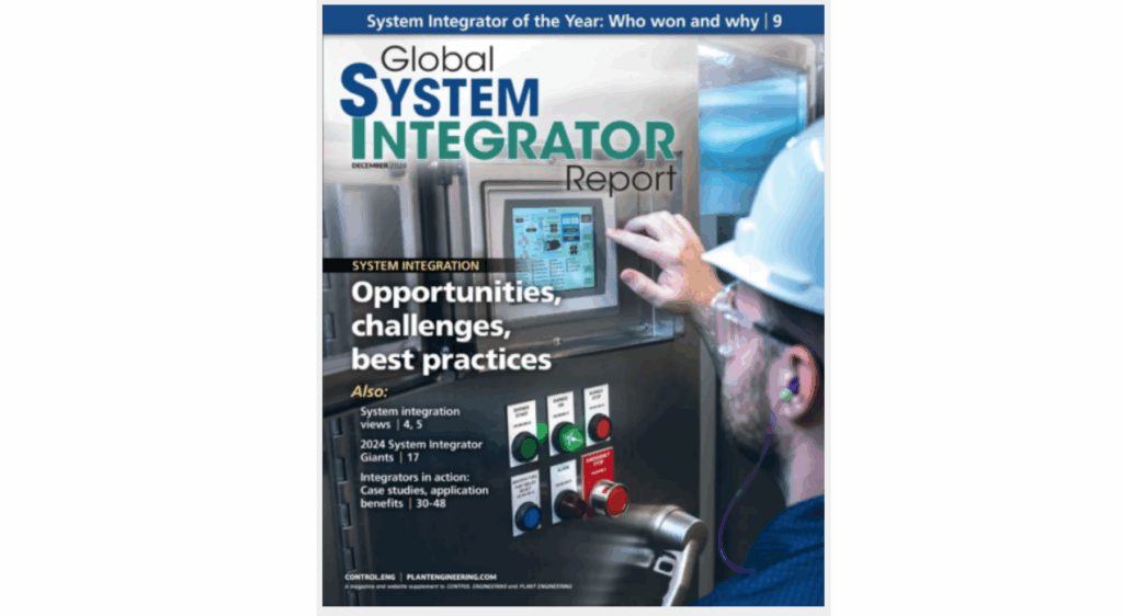 Get answers to your frequently asked questions about the next Global System Integrator Report, from Control Engineering and Plant Engineering, part of WTWH Media. Show here is the November/December 2024 edition of the Global System Integrator Report. Courtesy: Control Engineering, Plant Engineering, WTWH Media