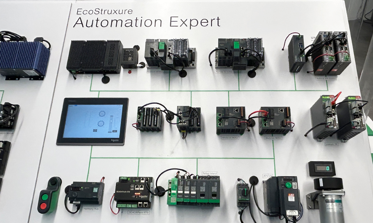 EcoStruxure Automation Expert platform on display at Schneider Electric’s Houston Innovation Hub. Source: Sarah Wynn