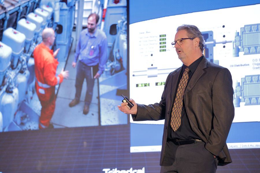 Figure 7: Barry Baker, president U.S. operations, Trihedral, discussed a 1994 Coast Guard application of VTScada, emphasizing the company’s support services. Courtesy: Trihedral